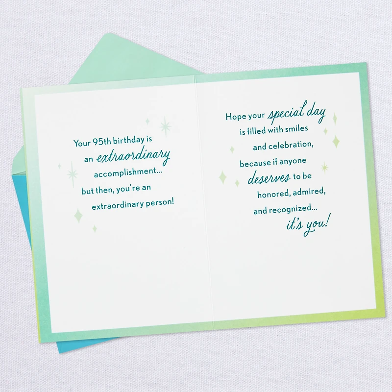 Smiles and Celebration 95th Birthday Card for only USD 2.99 | Hallmark