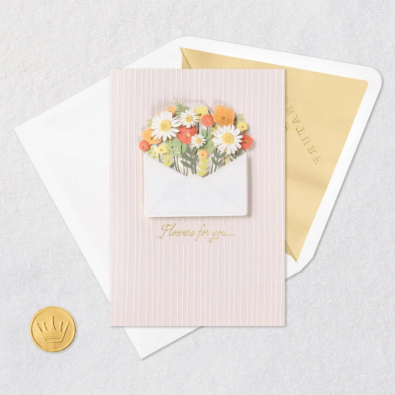 Flowers for You Thinking of You Card for only USD 8.59 | Hallmark
