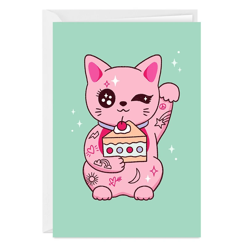 Pink Kawaii Cat Custom Card for only USD 4.99 | Hallmark