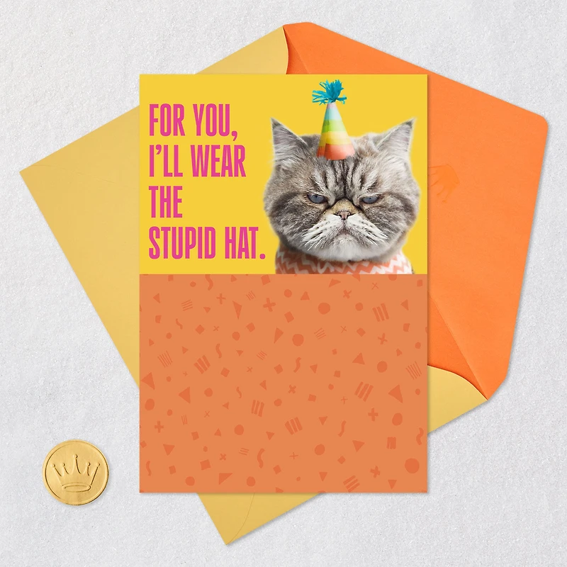 Kevin the Cat Won't Sing Funny Birthday Card for only USD 3.99 | Hallmark