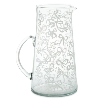 Lacey Chabert Collection Bow Illustrated Glass Pitcher, 45 oz. for only USD 24.99 | Hallmark