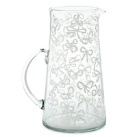 Lacey Chabert Collection Bow Illustrated Glass Pitcher, 45 oz. for only USD 24.99 | Hallmark