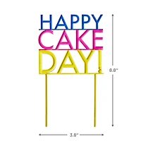 Cake Day Vibrant Lettering Birthday Cake Topper for only USD 5.99 | Hallmark