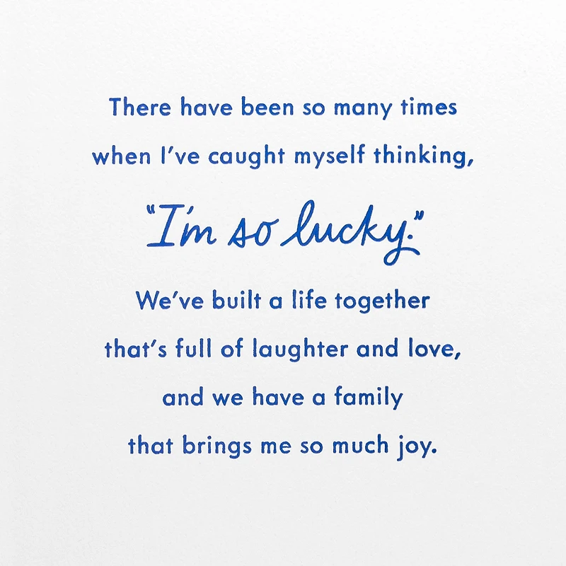I'm So Lucky Anniversary Card for Wife for only USD 6.99 | Hallmark