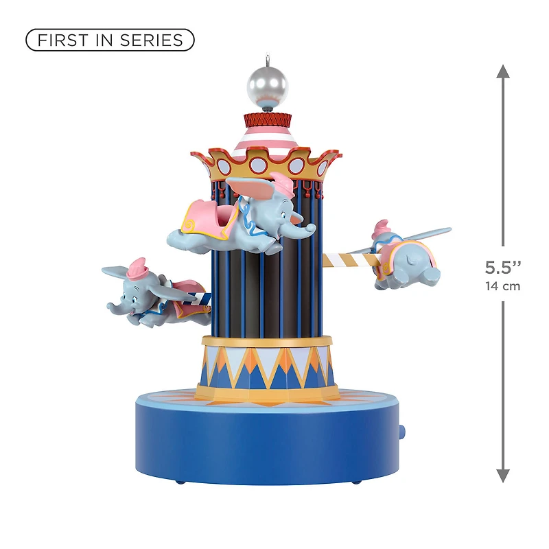 Disney Parks Memories 70 Years of Disneyland Dumbo the Flying Elephant Musical Ornament With Light and Motion for only USD 69.99 | Hallmark
