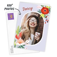 Bright Flowers and Oval Frame Custom Card for only USD 4.99 | Hallmark