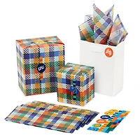Colorful Plaid Tissue Paper With Gift Tag Stickers, 6 sheets for only USD 2.99 | Hallmark