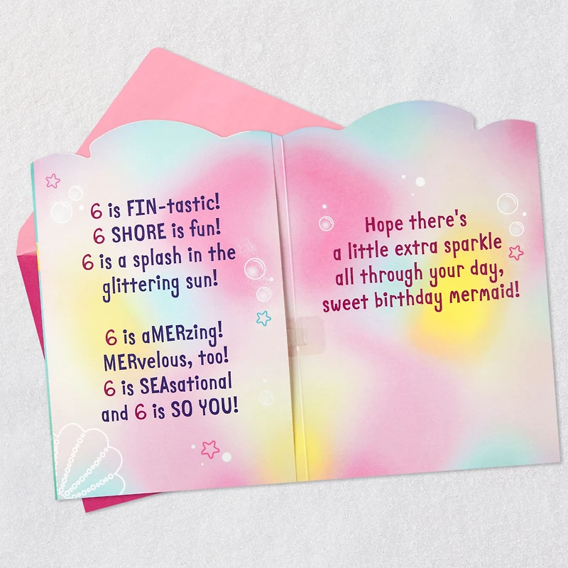 Barbie™ Sweet Mermaid Musical 6th Birthday Card for only USD 6.59 | Hallmark
