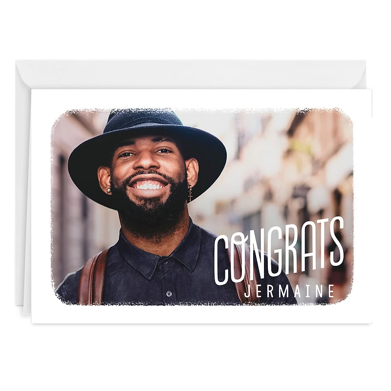 White Frame Horizontal Custom Congratulations Card for only USD 4.99 | Hallmark