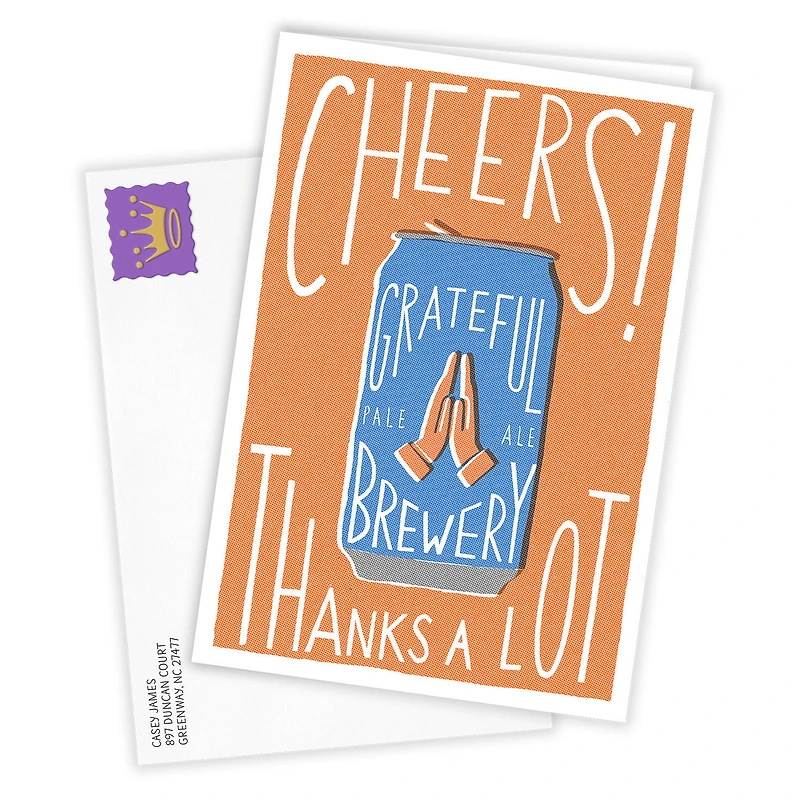 Cheers Beer Can Fun Custom Thank-You Card for only USD 4.99 | Hallmark