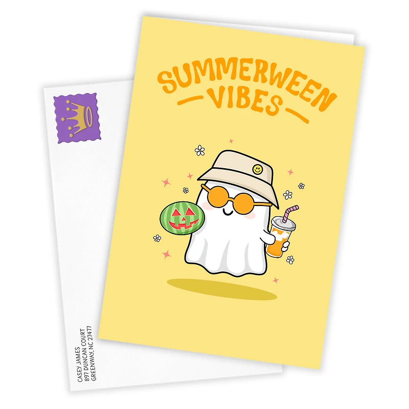Cute Ghost Vibes Custom Summerween Card for only USD 4.99 | Hallmark