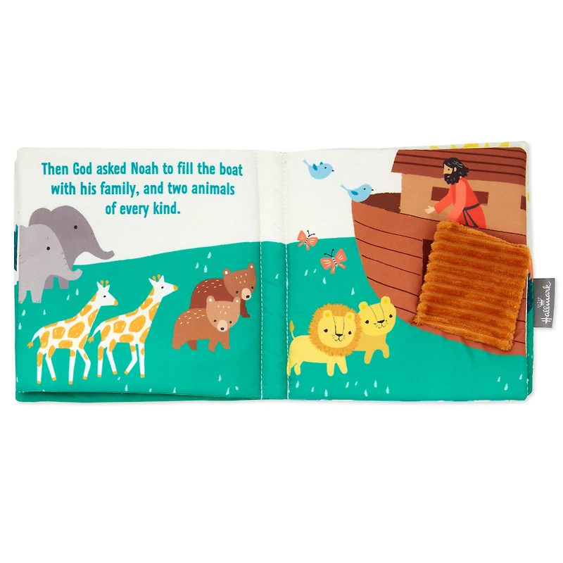 Noah Builds an Ark Plush Cloth Baby Book for only USD 19.99 | Hallmark