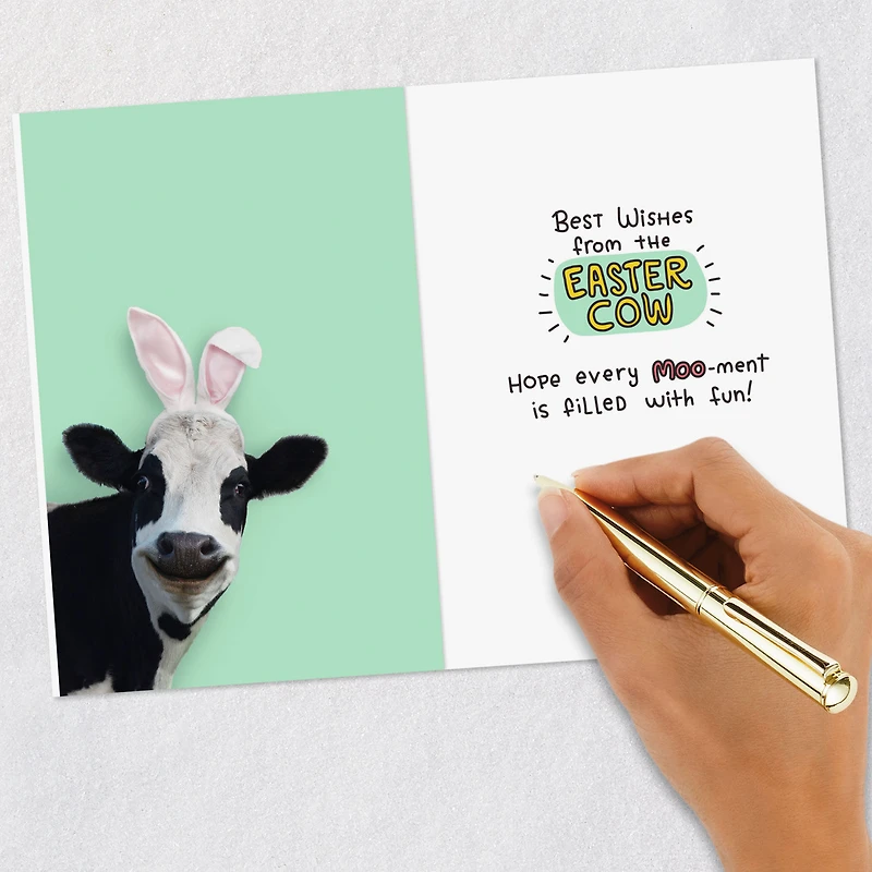 Best Wishes From the Easter Cow Funny Easter Card for Kids for only USD 3.99 | Hallmark