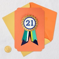 You're Beyond Ordinary 21st Birthday Card With Wearable Badge for only USD 6.99 | Hallmark