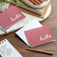 Rose Grid Blank Hello Notes, Pack of 10 for only USD 10.49 | Hallmark