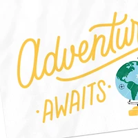 "Adventure Awaits" Globe Graduation Cocktail Napkins, Pack of 20 for only USD 4.49 | Hallmark
