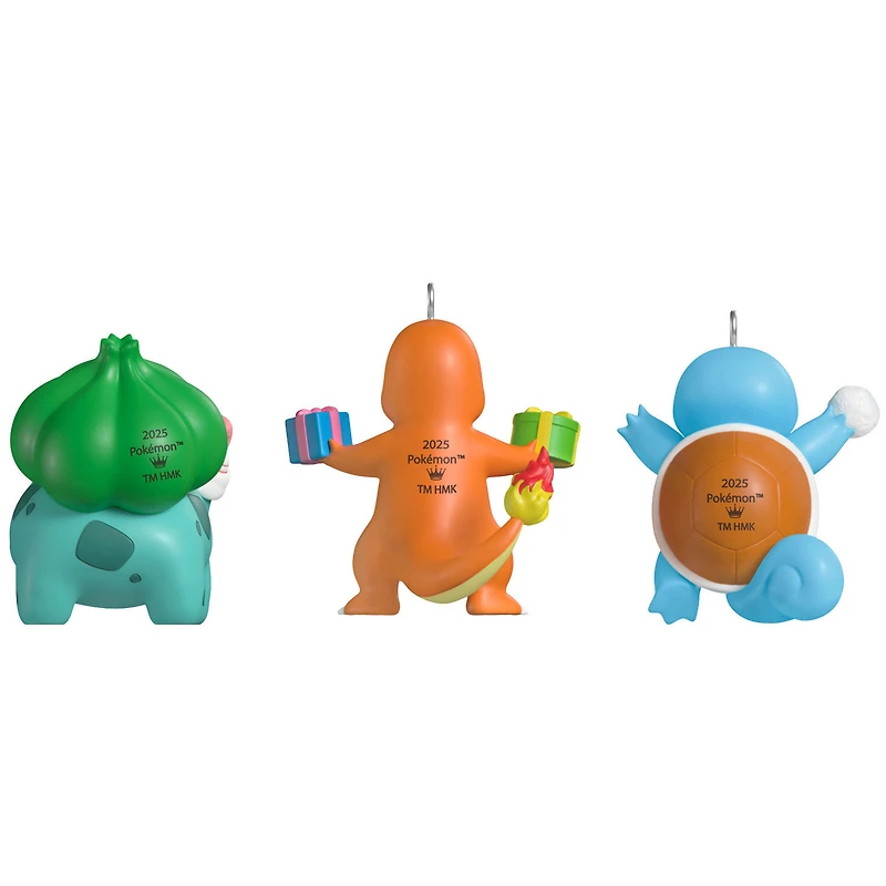 Mini Pokémon Squirtle, Charmander, Bulbasaur Ornaments, Set of 3 for only USD 34.99 | Hallmark
