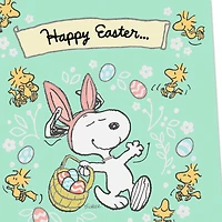 Peanuts® Snoopy Easter Bunny and Woodstock Easter Card for All for only USD 2.00 | Hallmark