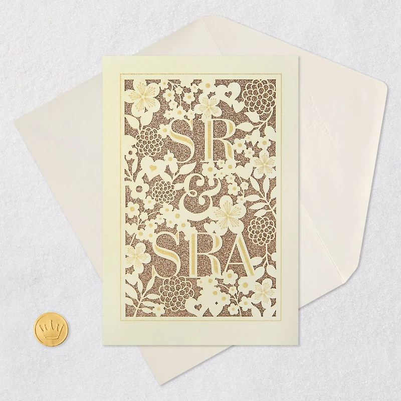 Floral Mr. and Mrs. Spanish-Language Wedding Card for Couple for only USD 6.99 | Hallmark