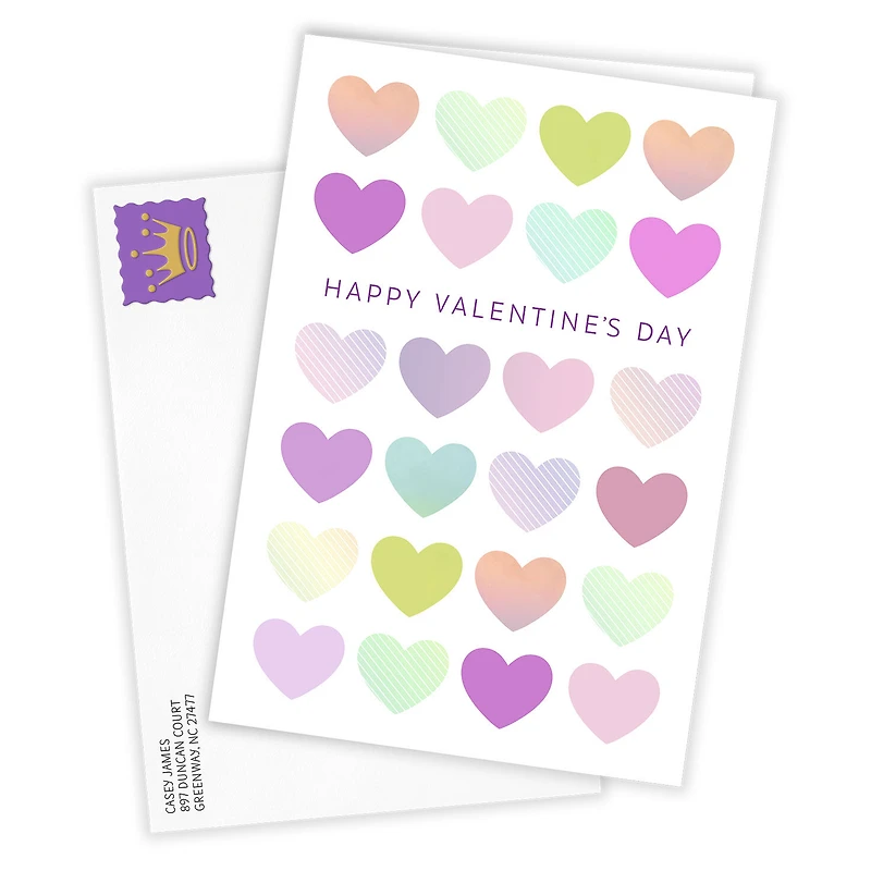 Pastel Hearts Custom Valentine's Day Card for only USD 4.99 | Hallmark