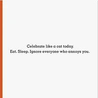 Celebrate Like a Cat Funny Birthday Card for only USD 3.99 | Hallmark