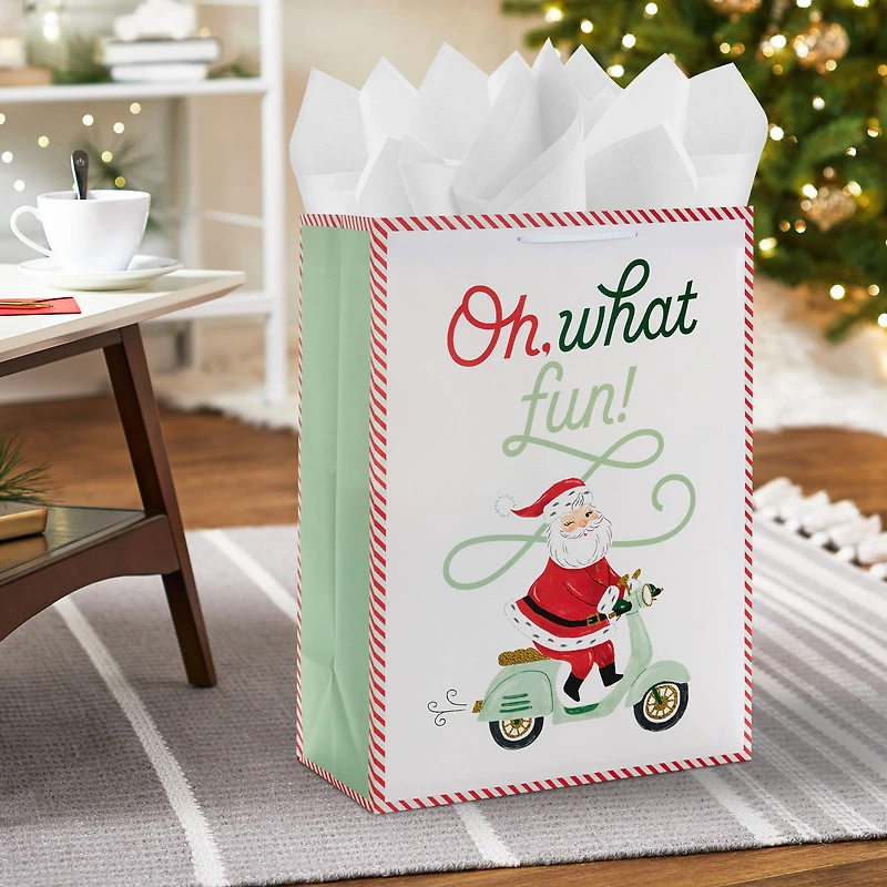 20" Oh What Fun Santa Jumbo Christmas Gift Bag for only USD 5.99 | Hallmark