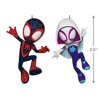 Marvel Spidey and His Amazing Friends Spin and Ghost-Spider Ornaments, Set of 2 for only USD 29.99 | Hallmark