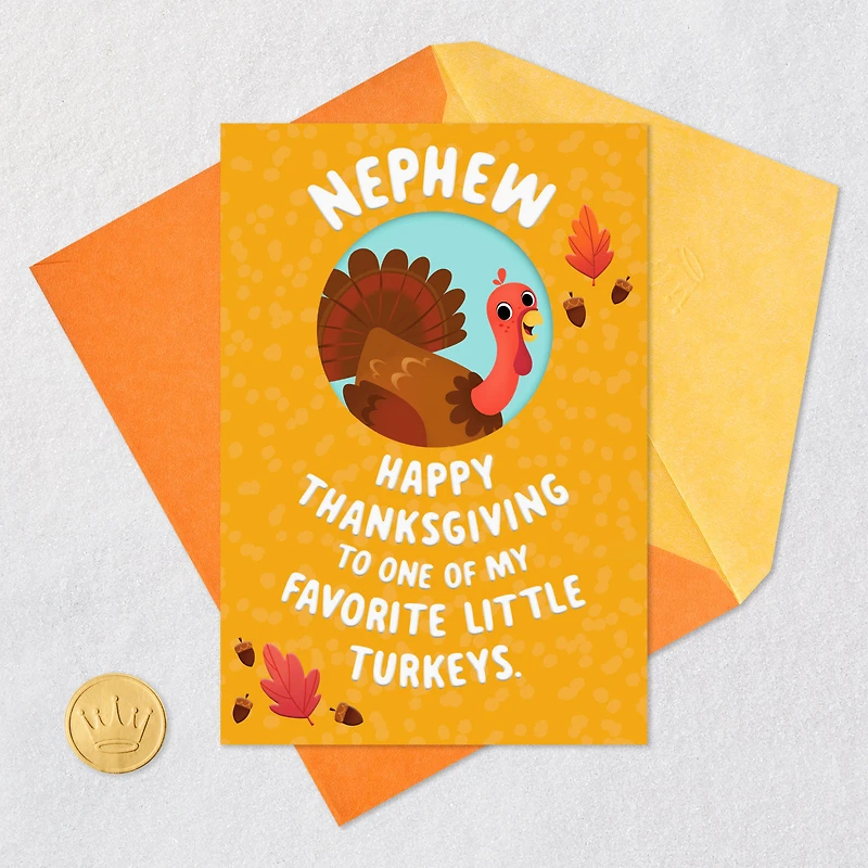 Gobble You Up Thanksgiving Card for Nephew for only USD 2.99 | Hallmark