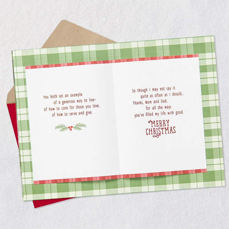 You've Filled My Life With Good Christmas Card for Parents for only USD 5.99 | Hallmark