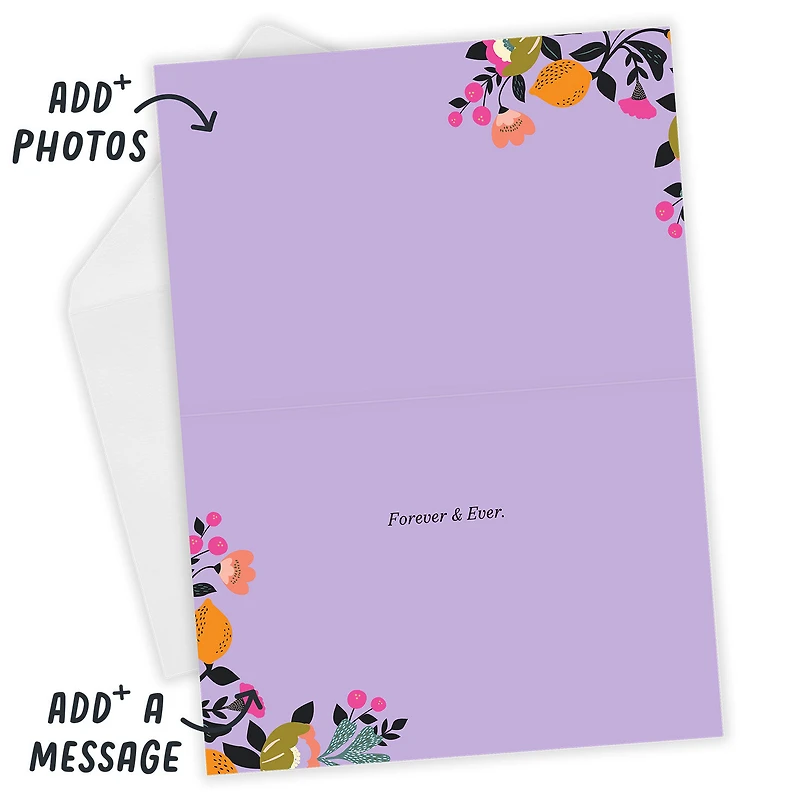 Artistic Botanicals Initials Custom Anniversary Card for only USD 4.99 | Hallmark