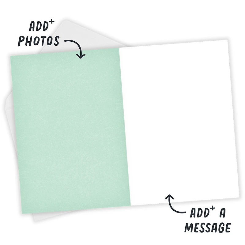 Personalized Photo Collage Mint Green Photo Card for only USD 4.99 | Hallmark