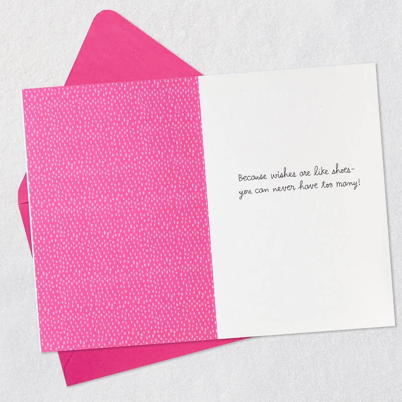 Never Too Many Wishes...or Shoes Birthday Card for only USD 7.59 | Hallmark