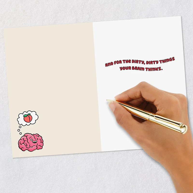 Love Your Dirty Brain Funny Romantic Love Card for Adults for only USD 3.99 | Hallmark