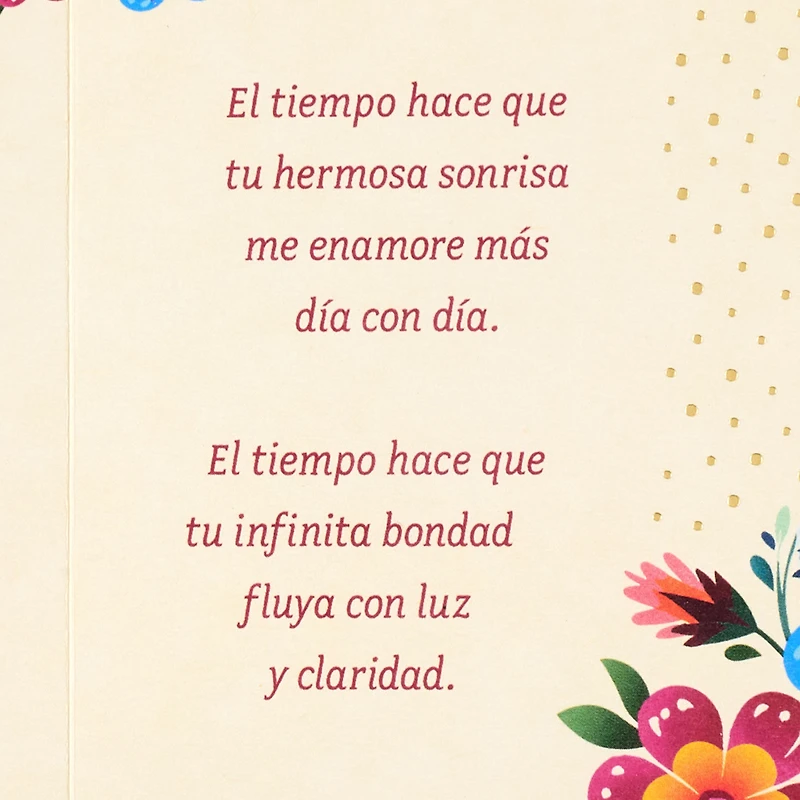 Time Makes You More Beautiful to Me Spanish-Language Romantic Birthday Card for only USD 5.59 | Hallmark