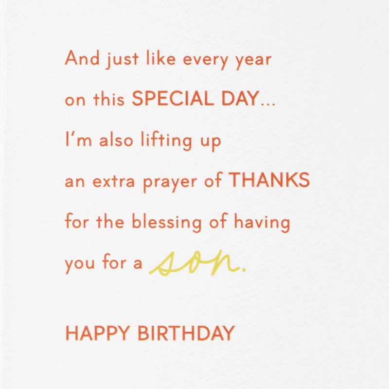 My Prayers for You Birthday Card for Son for only USD 5.99 | Hallmark