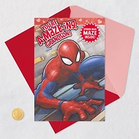 Marvel Spider-Man Valentine's Day Card for Grandson With Maze Activity for only USD 3.59 | Hallmark