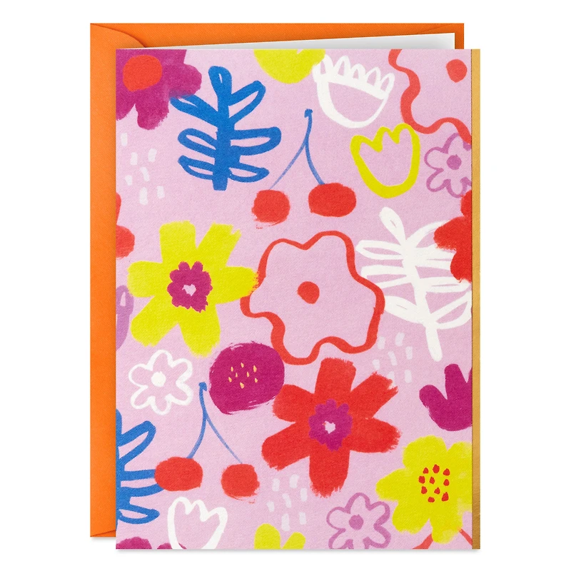 Abstract Floral on Pink Blank Note Cards, Pack of 5 for only USD 5.00 | Hallmark