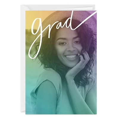 Personalized Rainbow Ombré Graduation Photo Card for only USD 4.99 | Hallmark