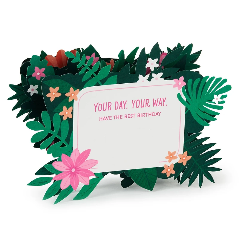 Tropical Flowers 3D Pop-Up Birthday Card for Her for only USD 7.99 | Hallmark