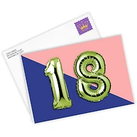 18th Balloons Custom Birthday Card for only USD 4.99 | Hallmark
