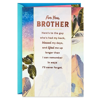 Here's to a Brother Who's Loved So Much Birthday Card for only USD 5.59 | Hallmark