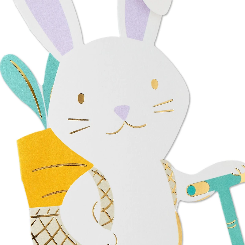 Wheely Fun, Bunny on Scooter Paper Craft Easter Card With Mini Card for only USD 5.99 | Hallmark