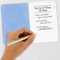 The List of Things I Know Encouragement Card for only USD 2.99 | Hallmark