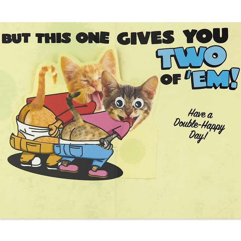 Mooning Cats Funny Pop-Up Birthday Card From Both for only USD 4.99 | Hallmark