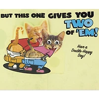 Mooning Cats Funny Pop-Up Birthday Card From Both for only USD 4.99 | Hallmark