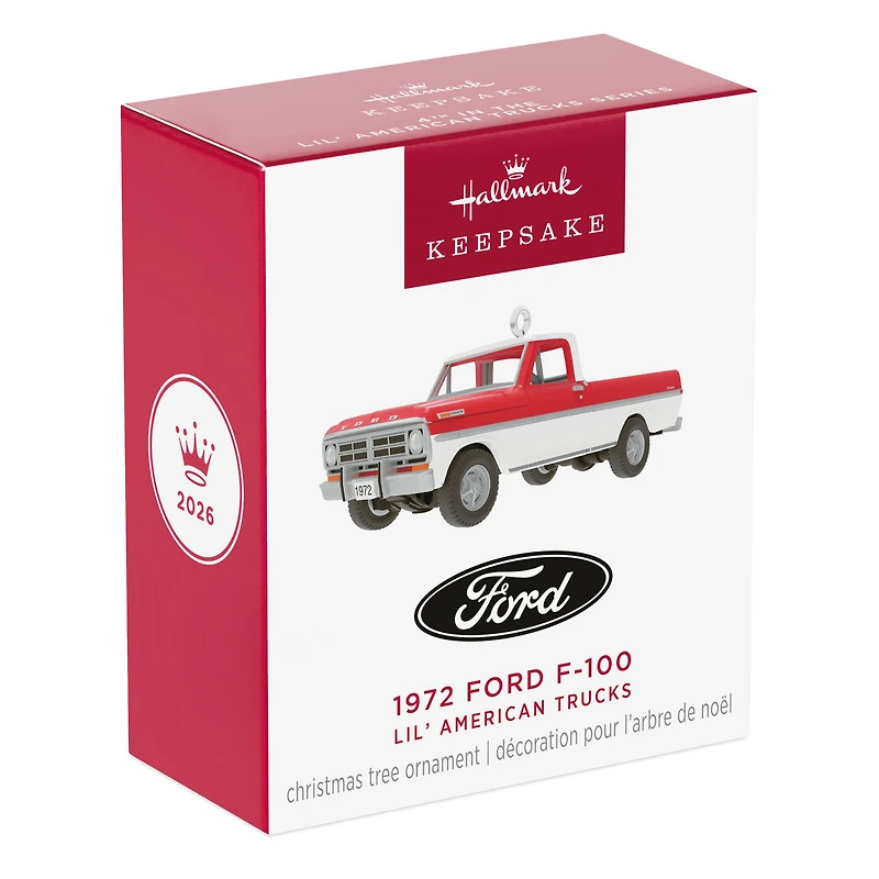 Mini Lil' American Trucks 1972 Ford F-100 2026 Metal Ornament, 0.75" for only USD 15.99 | Hallmark