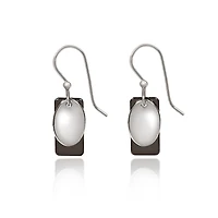 Silver Forest Rectangle and Oval Layered Silver-Tone Drop Earrings for only USD 14.00 | Hallmark