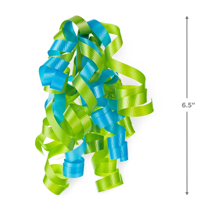 6.5" Aqua and Light Green Curly Ribbon Gift Bow for only USD 1.99 | Hallmark