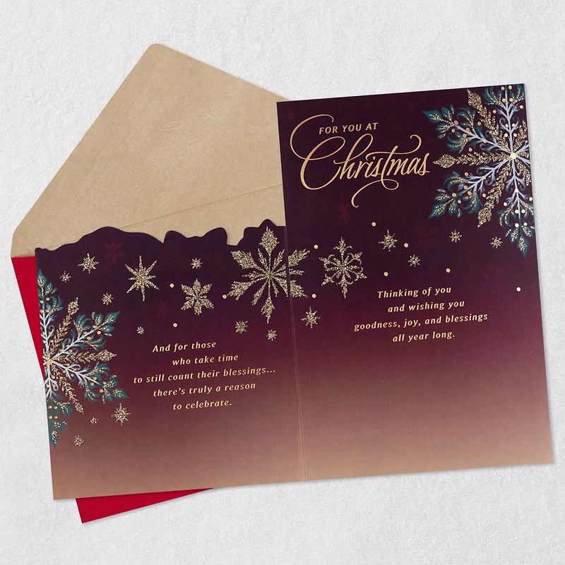 Wishing You Goodness, Joy and Blessings Christmas Card for only USD 6.99 | Hallmark