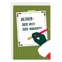 Naughty Nice List Custom Christmas Card for only USD 4.99 | Hallmark